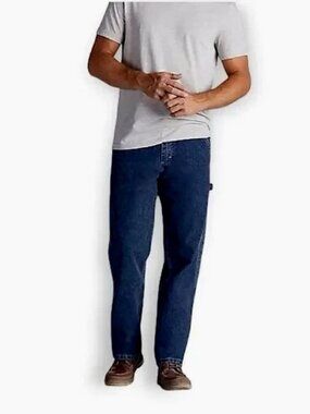 Vintage Lee Dungarees Carpenter Jeans Mens Y2K Baggy 90s Skater Grunge 32x34